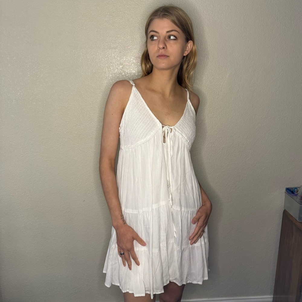 Angie Cream Textured Dress